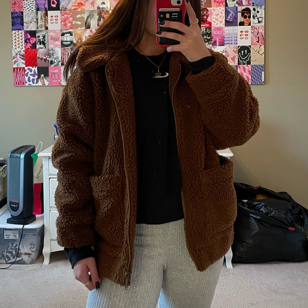 Brown Sherpa coat